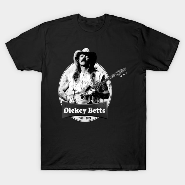 Memories dickey betts 1974 - 2024 T-Shirt by Wkenca Barada